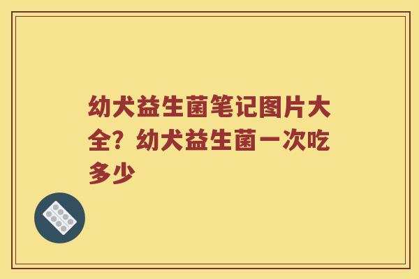 幼犬益生菌笔记图片大全？幼犬益生菌一次吃多少