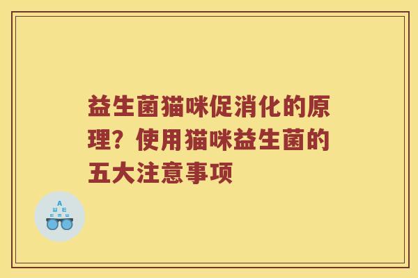 益生菌猫咪促消化的原理？使用猫咪益生菌的五大注意事项