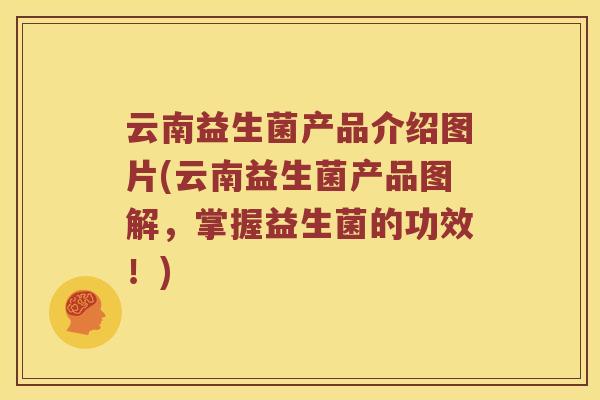 云南益生菌产品介绍图片(云南益生菌产品图解，掌握益生菌的功效！)