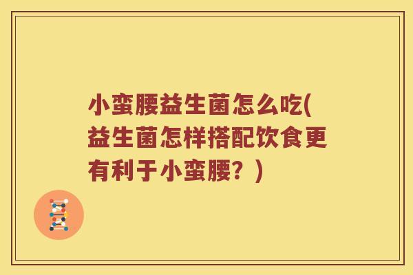 小蛮腰益生菌怎么吃(益生菌怎样搭配饮食更有利于小蛮腰？)