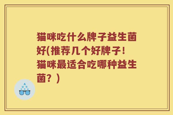 猫咪吃什么牌子益生菌好(推荐几个好牌子！猫咪最适合吃哪种益生菌？)