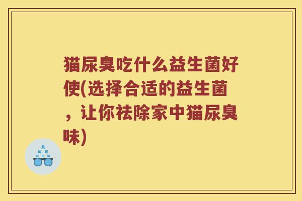 猫尿臭吃什么益生菌好使(选择合适的益生菌，让你祛除家中猫尿臭味)