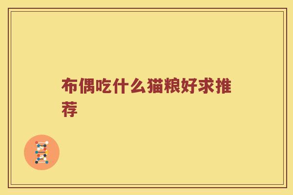 布偶吃什么猫粮好求推荐