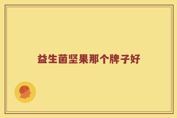 益生菌坚果那个牌子好