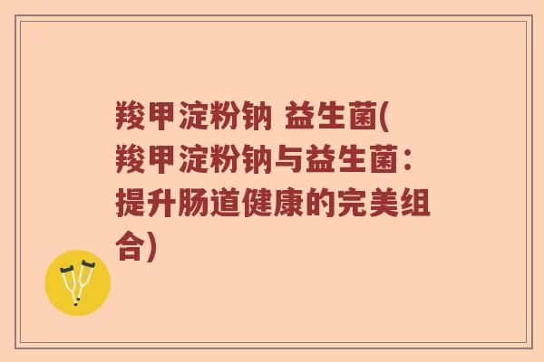 羧甲淀粉钠 益生菌(羧甲淀粉钠与益生菌：提升肠道健康的完美组合)