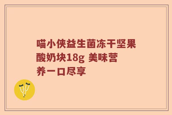 喵小侠益生菌冻干坚果酸奶块18g 美味营养一口尽享