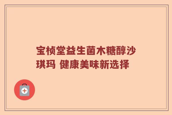 宝桢堂益生菌木糖醇沙琪玛 健康美味新选择